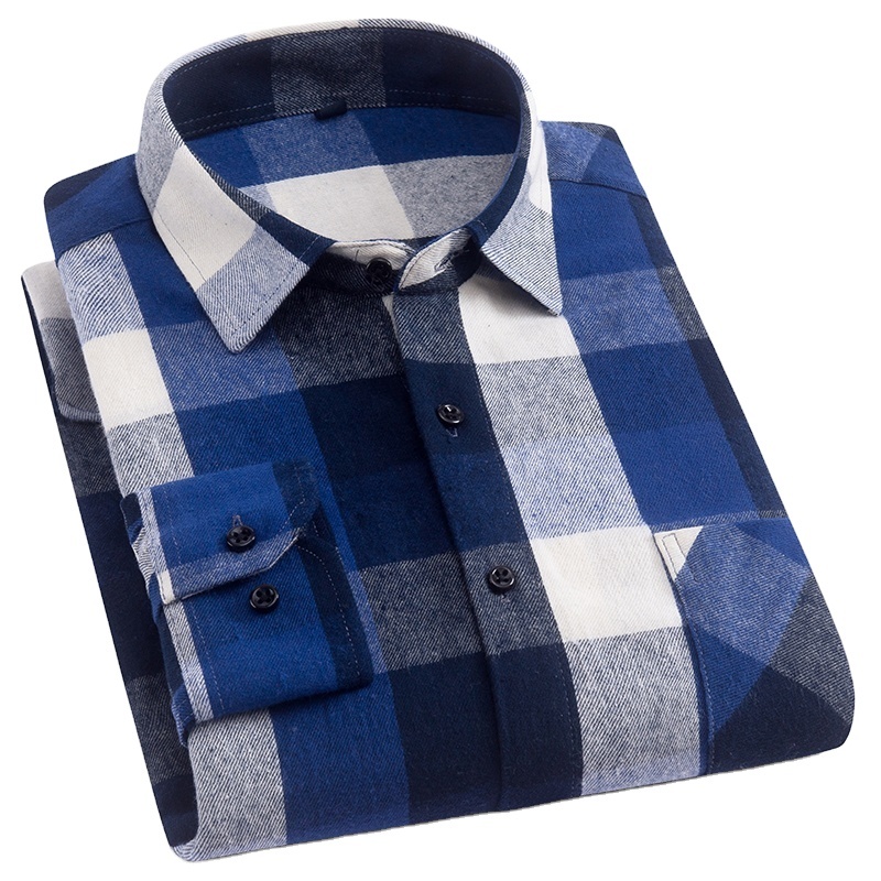 COOFANDY - Camicie a quadri da uomo, a maniche lunghe, in flanella, vestibilità normale, con bottoni, casual, a quadri, per esterni, Nero-Rosso, M
