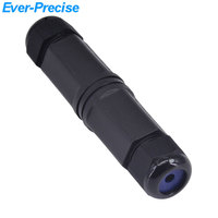 Cuerpo Lond Extremos dobles M25 RJ45 Ethernet Conector impermeable M25 8P8C Acoplador impermeable con tornillo pequeño para ahorrar espacio