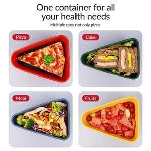 Eco-Friendly BPA Free Silicone Pizza Box Food Grade Freezer Microwave Safe Food <b>Storage</b> Container Modern Pizza Dough Proof Boxes - Product Image 6