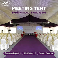 Tenda empat musim berbahan PVC dengan rangka aluminium alloy berukuran 40x100m untuk acara pembukaan dan upacara peresmian