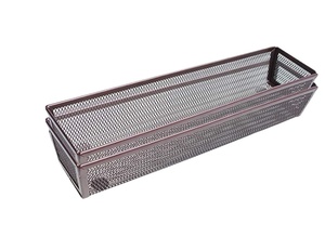 High Quality Low Price Metal Mesh Kitchen Tableware Storage <b>Box</b> Cutlery Tray - Product Image 4
