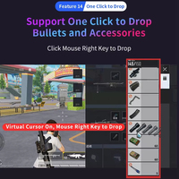 Adaptateur convertisseur souris et clavier M16 pour PUBG Mobile Game BT5.1 Contrôleur auxiliaire pour Android Iphone