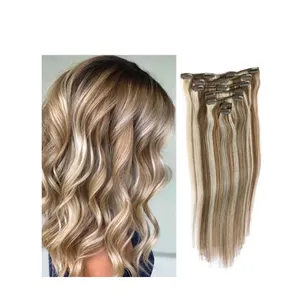 Aplique de cabelo para extensões, mais recente design especial, durável, livre, venda por atacado, clipe mais barato no cabelo