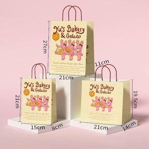 Sac en papier kraft personnalisé imprimé UV avec poignée pour la promotion, les voyages et autres activités, impression de logo - Product Image 6