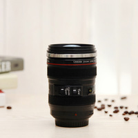 Vente en gros de tasses promotionnelles personnalisées de qualité alimentaire Caniam 24-105mm 6e objectif de caméra tasses de voyage à café en acier inoxydable 304