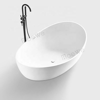 Baignoire autoportante en résine composite de pierre massif, grande taille sur mesure, pour projets hôteliers