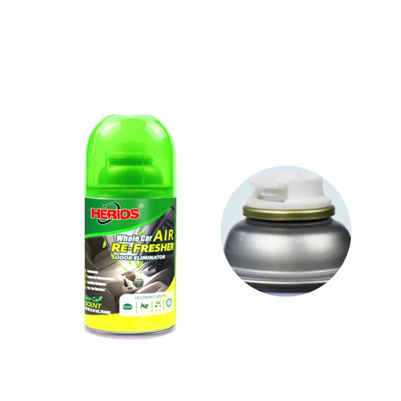 Personalizzare il deodorante per auto di marca privata Spray Aerosol Spray 250ml per eliminare l'odore di auto Airfreshner OEM deodoranti per auto