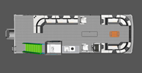 9M 30ft Allsea Chine Usine Double Decker Canapé Ponton Bateau avec Salle de Bain à vendre