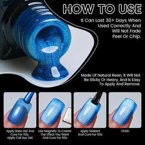Set de Esmalte de Uñas en Gel Efecto Ojo de Gato Neissry con Imán para Uñas Postizas, Kit de Manicura Casero, Precio al por Mayor - Product Image 4