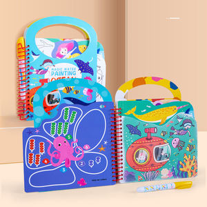 Nueva llegada libro para colorear reutilización Popular libro ocupado niños dibujo agua pintura libro - Product Image 2