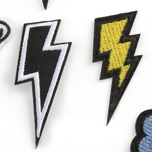 Creative Embroidery Iron on <b>Flash</b> lightning Patches for Clothing - Product Image 4