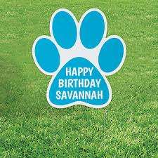 Letrero de Jardín Personalizado con Logotipo, Impermeable, con Forma de Pata, de Vinilo Corrugado, Recortado (23 1/2"x23 1/2") - Product Image 3