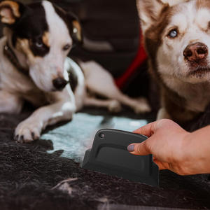 Nueva llegada mascota perro y gato depilación ropa cepillo herramientas portátil silicona tela removedor de pelusas alfombra ropa raspador - Product Image 6