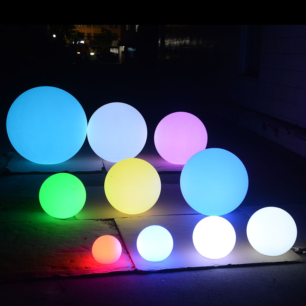 Solar Garden Light /hot Sell RGB Garden Floating Luminous Balls 20/25/30/40/50/60/80 CM LED Ball Light for Swimming Pool