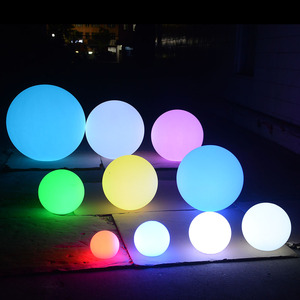 Lumière solaire de jardin/vente chaude RGB jardin flottant <span class=keywords><strong>boules</strong></span> lumineuses 20/25/30/40/50/60/80 CM LED boule de lumière pour la piscine - Product Image 1