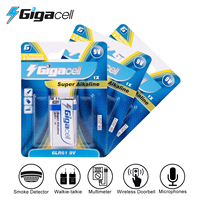Pile Super Alcaline 6LR61 9V, Pile Sèche à Longue Durée de Vie pour Vos Appareils Quotidiens