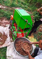 Machine à récolter les arachides multifonctionnelle de haute qualité pour grandes exploitations agricoles, avec moteur et boîte de vitesses de tracteur