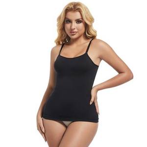 <span class=keywords><strong>Top</strong></span> Modellante da Donna per Commercio Estero, Canotta Senza Cuciture con Spalline Regolabili, Effetto Snellente - Product Image 2