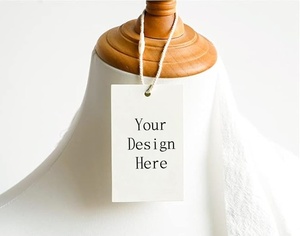 Luxe op maat gemaakte kledinghangtags groothandel speciaal papier drukwerk hangtags milieuvriendelijke hangtags op maat - Product Image 5