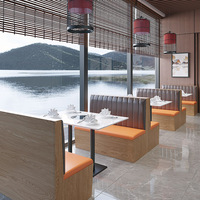 Restaurant Maison Salle À Manger Table À Manger Verre Mdf Plateau En Bois Rond Table À Manger Ensemble Produit