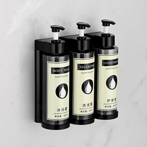 Dispensador de Jabón de Espuma para Baño y Cocina, Montaje en Pared, Sin Clavos, Presión, Plástico ABS, 600 ml, 2 Unidades - Product Image 4