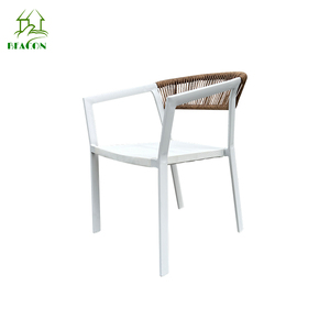 Popular barato Sillas De Patio marco blanco de aluminio apilable sillas monobloque precio - Product Image 2