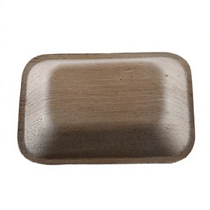 Bandeja Rectangular Desechable de Hoja de Palma de 6 x 5 Pulgadas, Plato para Servir Biodegradable Natural, Estilo Casual para Bodas, Marca OEM - Product Image 2