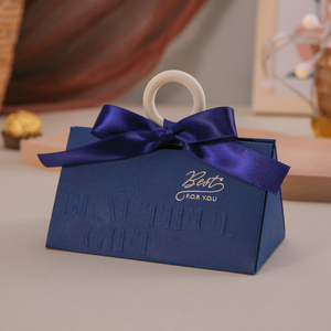 Creatieve Nieuwe Houten Ring Driehoek Niche Mori Gift Retour Candy Cadeau Opvouwbare Boxs - Product Image 4