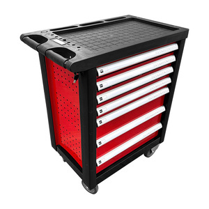 Hi-Spec Tool Cabinet 9 <b>Drawers</b> Keyed Lock Industrial Mobile <b>Workshop</b> Storage With Wheels - Product Image 5