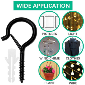 <strong>Q</strong> Hanger <strong>Hooks</strong> Wall Mount Screw Ceiling <strong>Hook</strong> Christmas Lights Hanger Screw <strong>Hooks</strong> - Product Image 6