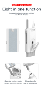 Kit de limpieza electrónica 8 en 1 con cepillo, herramienta de limpieza multifuncional portátil <span class=keywords><strong>para</strong></span> teclado, auricular, teléfono móvil, ordenador portátil - Product Image 6