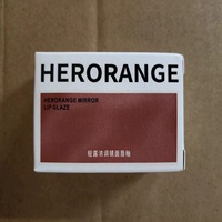 HERORANGE ~ Light Dew Thick Tone Mirror Lip Glaze n'est pas facile à coller à la tasse, Thai Milk Coffee Crystal Jelly, rouge à lèvres