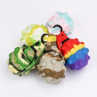 En stock, transfrontalier, Balle à presser en silicone anti-stress sensorielle type grenade, jouet fidget pour 14 ans et plus, modèle Press-and-Relax