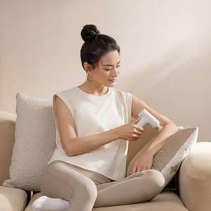 ใหม่สำหรับ <span class=keywords><strong>Xiaomi</strong></span> Mijia Mini Fascia Gun 3 ปืนนวดกล้ามเนื้อแบบพกพา แรงดัน 12 กก. มอเตอร์ไร้แปรงเงียบ 3 หัวนวด ผ่อนคลายร่างกาย - Product Image 6