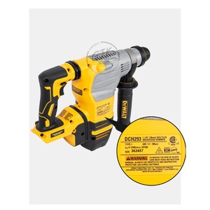 Marteau perforateur rotatif sans fil DEWALT DCH293B 20V 3,5J SDS+ 3 modes pour béton - Product Image 4
