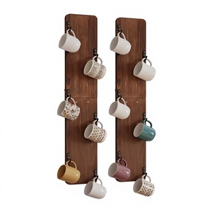 Perchero Multifuncional de Madera Maciza Hecho a Mano Estilo Nórdico, con Base Redonda para Sala de Estar o Entrada - Product Image 5