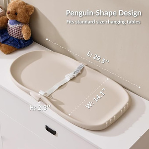 Tapis <span class=keywords><strong>à</strong></span> <span class=keywords><strong>langer</strong></span> portable de luxe en EVA, imperméable et anti-urine, doux et antidérapant, avec sangle de sécurité réglable - Product Image 4