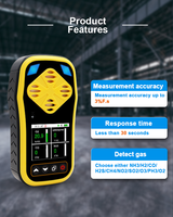 Détecteur multi-gaz composé SENTEC SEM332, moniteur de fuite de gaz industriel avec détection stable de haute précision