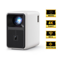 Proyector de Cine en Casa CR36 de Alto Lumen, Smart TV WIFI Inalámbrico, Mini Proyector con Enfoque Automático y Corrección Trapezoidal Automática