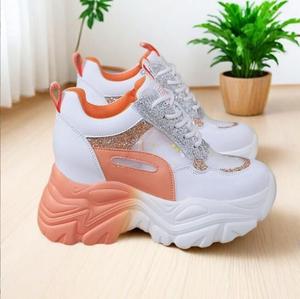 Nuove <span class=keywords><strong>Sneakers</strong></span> di Lusso alla Moda <span class=keywords><strong>con</strong></span> Suola Spessa per Donna, Scarpe da Corsa in Rete, Scarpe Sportive da Passeggio per Donna - Product Image 3