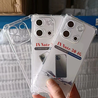 Funda transparente de TPU transparente a prueba de golpes de 1,5mm para Infinix Zero 40 5G GT20 PRO Spark 20 Pro