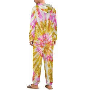 بيع بالجملة قطعة واحدة بيجامة مقنعين بذلة للرجال والنساء طويلة الأكمام الجبهة سستة الصيف الطباعة السروال القصير الطلب الطباعة - Product Image 4