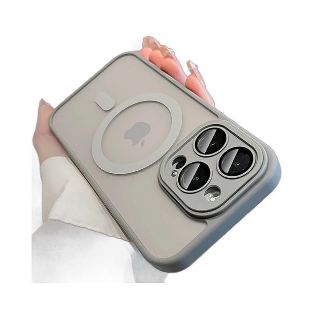 Premium Hard Matte Clear Magnetic Phone case for iphone 16 15 Pro Max 14 13 Pro 12 11 Camera Lens Protective Cover