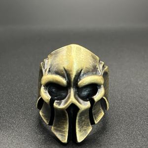 Anillos de Acero Inoxidable 316L, Anillo Gótico de Calavera de Demonio, Estilo Punk, Anillo de Cuerno Largo, Accesorios para Hombre, Anillo de Estilo Vintage - Product Image 3