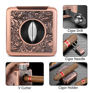 CIGARLOONG Porte-aiguille multifonctionnel en acier inoxydable à lame tranchante pour perceuse à cigares cachée avec emballage dans boîte-cadeau - Product Image 2
