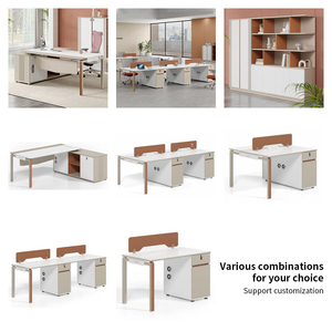 Cubículo moderno, mesas de ordenador de oficina para 2 personas, muebles, escritorio, Partición de Pc, estación de trabajo, mesa de oficina - Product Image 5