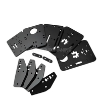 Kit de plaques acryliques DIY ACRO fabriqué par CNC, kit de plaques acryliques pour système ACRO, 11 pièces, kit de plaques acryliques DIY ACRO, couleur noire