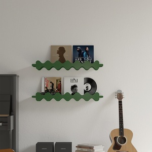 KINNON Unités de rangement murales en <span class=keywords><strong>fer</strong></span> forgé nordique, étagères à CD pour <span class=keywords><strong>salon</strong></span>, séparateurs de canapé, cloisons murales, étagères suspendues pour salle à manger - Product Image 6