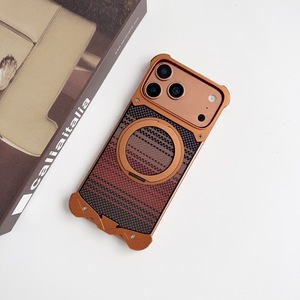 Funda de Fibra de Carbono al por Mayor para Samsung S26 Ultra y <span class=keywords><strong>iPhone</strong></span> 17 16 Pro Max, con Soporte Magnético Metálico Giratorio para Hombres de Negocios - Product Image 4