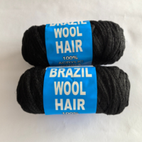 Vente en gros de 70 grammes de fil synthétique en polypropylène pour cheveux africains, tresses dreadlocks, fausses locs, extensions de tresses pour perruques